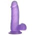 Lovetoy Jelly Studs - zuignap dildo - 15cm (paars)