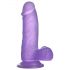 Lovetoy Jelly Studs - zuignap dildo - 15cm (paars)