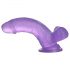 Lovetoy Jelly Studs - zuignap dildo - 15cm (paars)