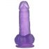 Lovetoy Jelly Studs - zuignap dildo - 15cm (paars)