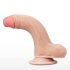 Lovetoy Sliding-Skin - dubbel gelaagde zuignap dildo - 18cm (natuurlijk)