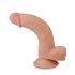 Lovetoy Sliding-Skin - dubbelgelaagde zuignap dildo - 21cm (natuurlijk)