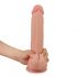 Lovetoy Sliding-Skin - dubbele laag zuignap dildo - 23cm (naturel)