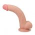 Lovetoy Sliding-Skin - dubbele laag zuignap dildo - 23cm (naturel)