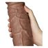 Lovetoy Chubby - zuignap realistische dildo - 25cm (natuurlijk)