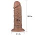 Lovetoy Chubby - zuignap realistische dildo - 25cm (natuurlijk)