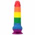 Lovetoy Prider - realistische dildo met ballen - 20cm (regenboog)