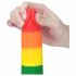 Lovetoy Prider - realistische dildo met ballen - 20cm (regenboog)