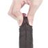 Lovetoy Sliding-Skin - tweelaagse zuignap dildo - 18cm (bruin)