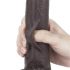 Lovetoy Sliding-Skin - twee-laags zuignap dildo - 23cm (bruin)