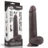 Lovetoy Sliding-Skin - twee-laags zuignap dildo - 23cm (bruin)