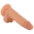 Mr. Rude - stevige zuignap dildo met ballen - 19cm (natuurlijk)