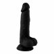 Mr. Rude - levenbare realistische dildo met ballen - 19cm (zwart)