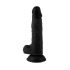 Mr. Rude - levenbare realistische dildo met ballen - 19cm (zwart)