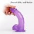 Tracy's Dog Jelly 8 - zuignap dildo (paars)