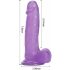 Tracy's Dog Jelly 8 - zuignap dildo (paars)