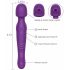 Tracy's Dog Toverstaf - waterdichte, oplaadbare, pulserende vibrator (paars)