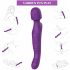 Tracy's Dog Toverstaf - waterdichte, oplaadbare, pulserende vibrator (paars)