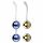 Nalone Yany Love - verstelbare geisha ballenset (blauw-goud)