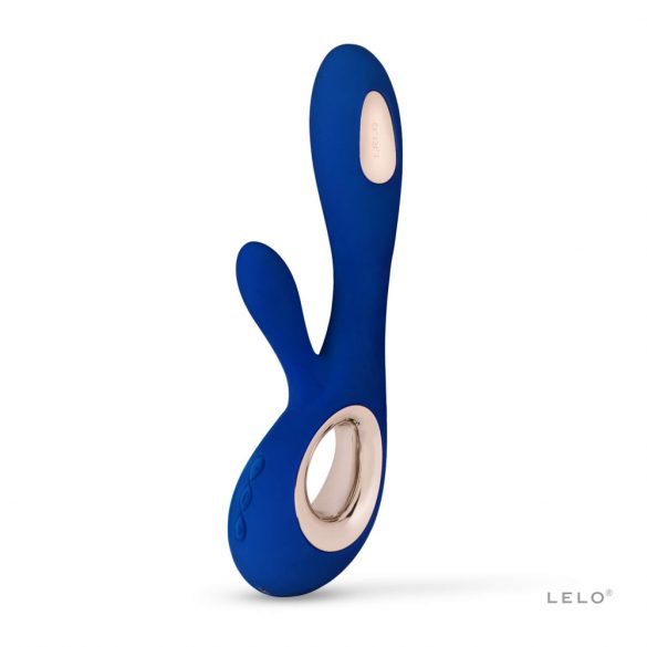 LELO Soraya Wave - oplaadbare, golvende vibrator met clitorisstimulator (blauw)