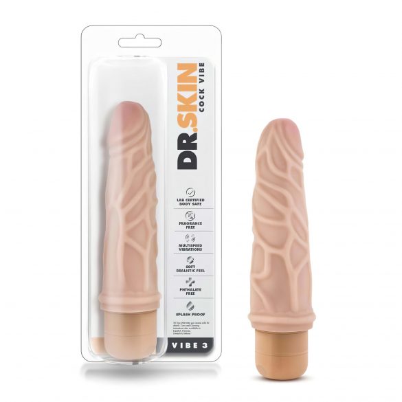 Dr. Skin Vibe Nr.3 - realistische vibrator (natuur)