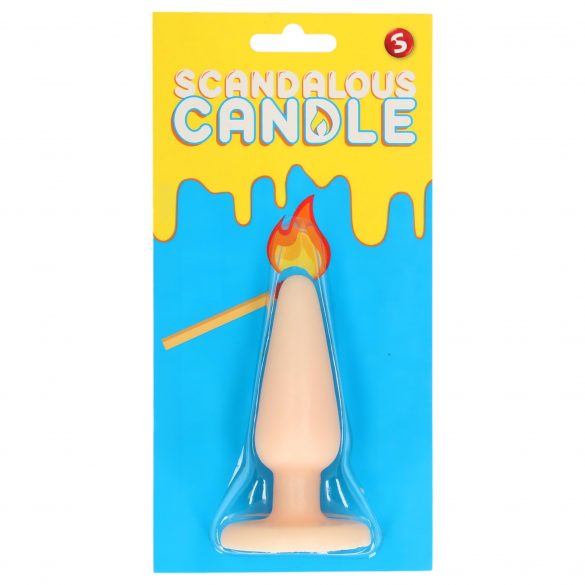 Scandalous - kaars - anale plug - natuur (50g)