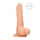 RealRock Dong 8 - realistische dildo met ballen (20cm) - naturel