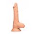 RealRock Dong 8 - realistische dildo met ballen (20cm) - naturel