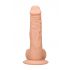 RealRock Dong 8 - realistische dildo met ballen (20cm) - naturel