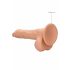 RealRock Dong 8 - realistische dildo met ballen (20cm) - naturel