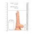 RealRock Dong 8 - realistische dildo met ballen (20cm) - naturel