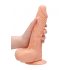 RealRock Dong 9 - realistische dildo met ballen (23cm) - naturel