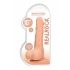 RealRock Dildo 25cm - natuur met ballen