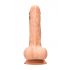 RealRock Dildo 25cm - natuur met ballen