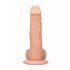 RealRock Dildo 25cm - natuur met ballen