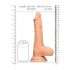 RealRock Dildo 25cm - natuur met ballen