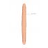 RealRock Dubbele Dildo 14 - 36cm - Natuurlijk