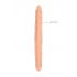 RealRock Dubbele Dildo 46cm - Naturel