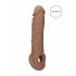 RealRock Penis Sleeve 21 cm - Donker Natuur