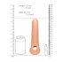 RealRock Penis Sleeve 9 - penis huls (21,5 cm) - natuurlijk