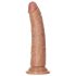 RealRock Slank – zuignap realistische dildo 15,5 cm (donker natuur)