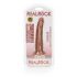 RealRock Slank – zuignap realistische dildo 15,5 cm (donker natuur)