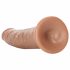 RealRock Slank – zuignap realistische dildo 15,5 cm (donker natuur)