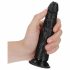 RealRock Slim - zuignap realistishe dildo - 15,5 cm (zwart)