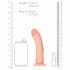 RealRock - zuignap dildo - 15,5 cm (natuurlijk)