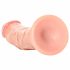 RealRock - zuignap dildo - 15,5 cm (natuurlijk)