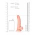 RealRock - realistische dildo met zuignap en balzak - 15,5cm (natuurlijk)