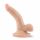 Dr. Skin 4 - zuignap dildo met ballen - natuur (12cm)