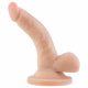 Dr. Skin 4 - zuignap dildo met ballen - natuur (12cm)