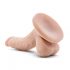 Dr. Skin 4 - zuignap dildo met ballen - natuur (12cm)